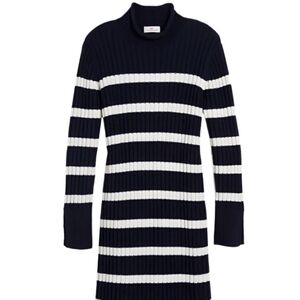 Vineyard Vines Navy and White Striped Turtleneck Dress